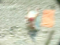 Sex on the beach.Two junior couples fuck on the shore