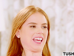 TUSHY Hot Hotel Maid Gets Ass Dominated By A Power Couple