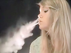 Horny amateur Smoking, Blonde xxx scene