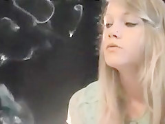 Horny amateur Smoking, Blonde xxx scene