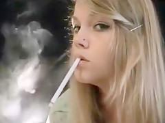 Horny amateur Smoking, Blonde xxx scene