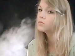 Horny amateur Smoking, Blonde xxx scene