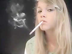 Horny amateur Smoking, Blonde xxx scene