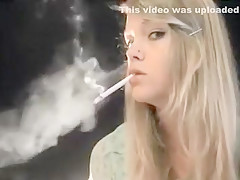 Horny amateur Smoking, Blonde xxx scene