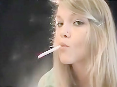 Horny amateur Smoking, Blonde xxx scene