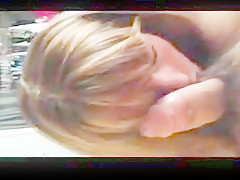 Hot wife gives bj and swallows cum