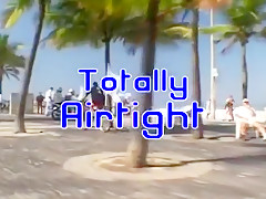 Horny Beach Slut Banged By Three Guys