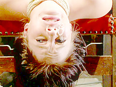 Girl Next Door Takes Brutal Foot Caning, Devastating Orgasms, A Horrific Throat Fucking & Anal Abuse - HogTied