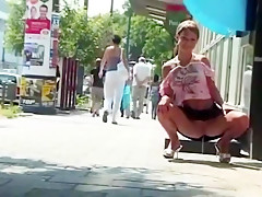 Cutie flashes and pees 2