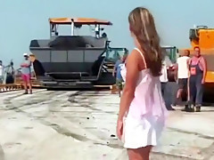 Cutie flashes and pees 2