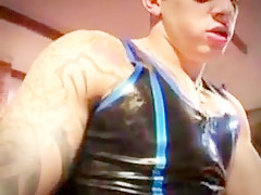 Black latex fetish