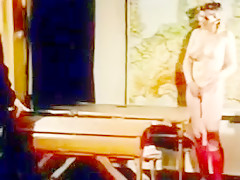 Vintage creampie what does she say in german?