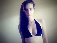 Hottest amateur Brunette, Solo Girl sex video