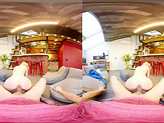 Via Lasciva in Naked Blondie Satisfies Desires - TMWVRNet