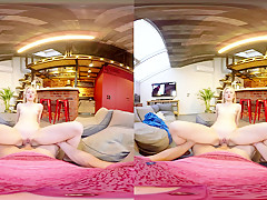 Via Lasciva in Naked Blondie Satisfies Desires - TMWVRNet