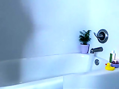 Teen Girl Whip Cream Shower On Her Webcam