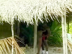 She Takes The Meat Pipe On The Beach