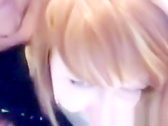 Sexy babe with ducttaped mouth fucked