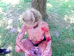 Nasty bitch in the woods