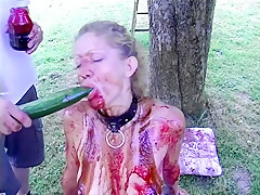 Nasty bitch in the woods