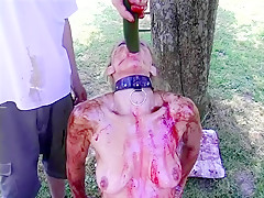 Nasty bitch in the woods