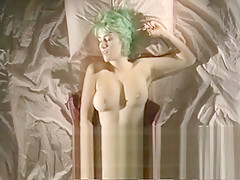 Green Hair Party Girl