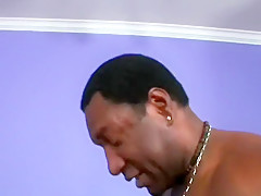 Sweet young babe is a little overwhelmed by these big black snakes