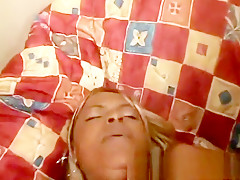 Horny ebony pornstar Suckable gets her ass fucked rough by Deep Threat