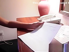 Attractive brunette with amazing big hooters Giselle fucks a long dick