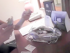 Attractive brunette with amazing big hooters Giselle fucks a long dick