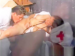 Ravishing Latina nurse exchanging oral pleasures with a horny doctor