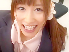 Fabulous Japanese slut Chika Eiro in Exotic Blowjob, Office JAV scene