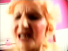 Luscious mature blonde has a young stud's cock pleasing her fiery cunt
