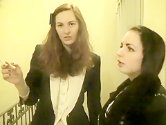 Wild chicks Ariadna Moon and Kittina Ivory get fucked by two hung guys