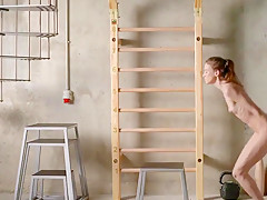 Skinny nude girl still too fat