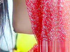 Irene is a horny girl who enjoys playing with her tits for you