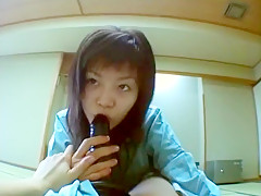 Horny Japanese girl Mikami Syoko in Best Strapon, POV JAV scene