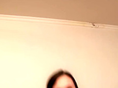 Pretty Asian girl finds herself home alone and reveals her superb body