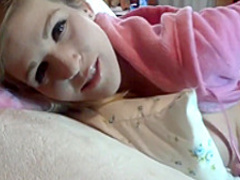 Lustful blonde milf pleases her holes with sex toys and blows a cock