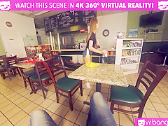 VRBangers.com-Hot teen waitress Jill Kassidy has a special "dish" for your cock