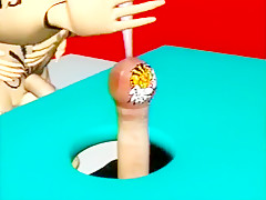 Wacky cartoon fetish men get really freaky in a crazy video clip