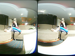 Girl With Long Cast Leg On A Couch - VRPussyVision