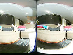 Girl With Long Cast Leg On A Couch - VRPussyVision