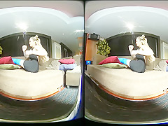 Girl With Long Cast Leg On A Couch - VRPussyVision