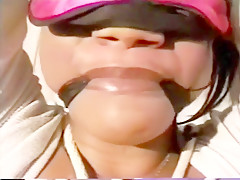 Voluptuous black honey gets tied up and tortured by her sadistic master