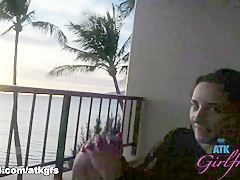 Jade Amber in Jade Loves Being Naked On The Beach With You - ATKGirlfriends