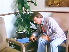 Saucy young Amber Lynn loves to get into a fuck fest with John Leslie