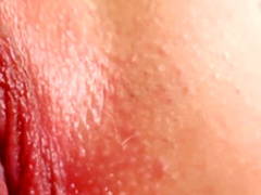 Horny brunette Nelly gets out of her clothes to stick in a big dildo