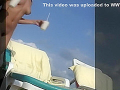 Flower chews on a dick and gets her butthole thumped in a threesome