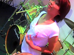 Raffie Korg loves music so much she does a striptease in the music room